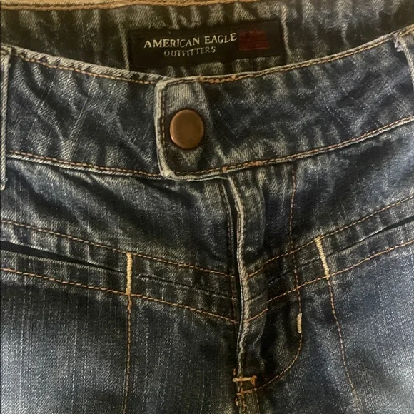 Vintage American Eagle Women's Blue Jeans - Picture 2 of 10